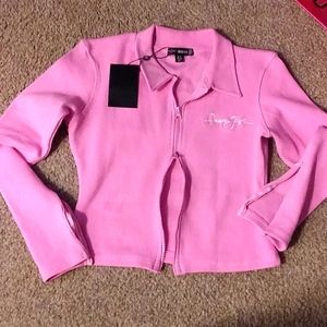 NWT sean john x missguided pink zip top